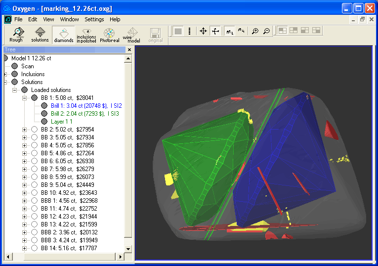Marking 12.26ct