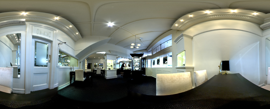 HDR panorama - Holloway Diamonds, Canterbury - halogens, metal halide and daylight