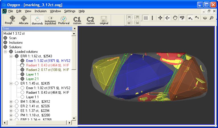 Marking 3.12ct